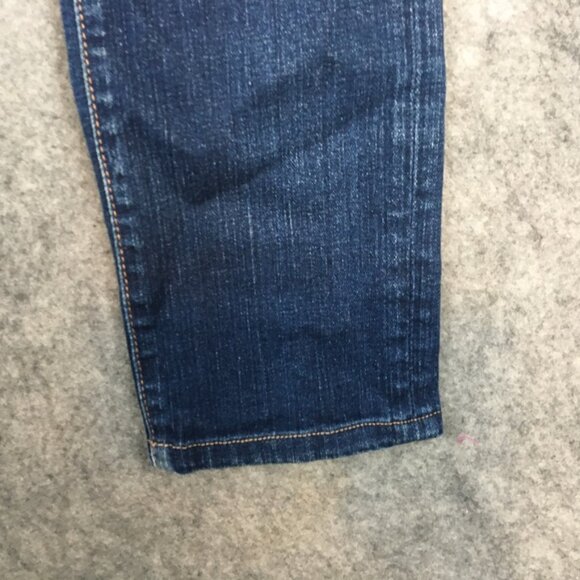 J Brand Jeans 24 Low Rise Skinny Ankle Dark Wash Distressed Made in USA Stretch - Picture 2 of 15